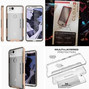 Ghostek Cloak 3 for Google Pixel 2 Clear Armored Shockproof Case, NEW IN BOX